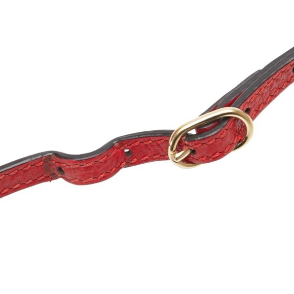 GUCCI Red Leather Shoulder Bag - Picture 4 of 7